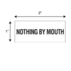 Nevs Printed Chart Tape - Nothing By Mouth NT-70